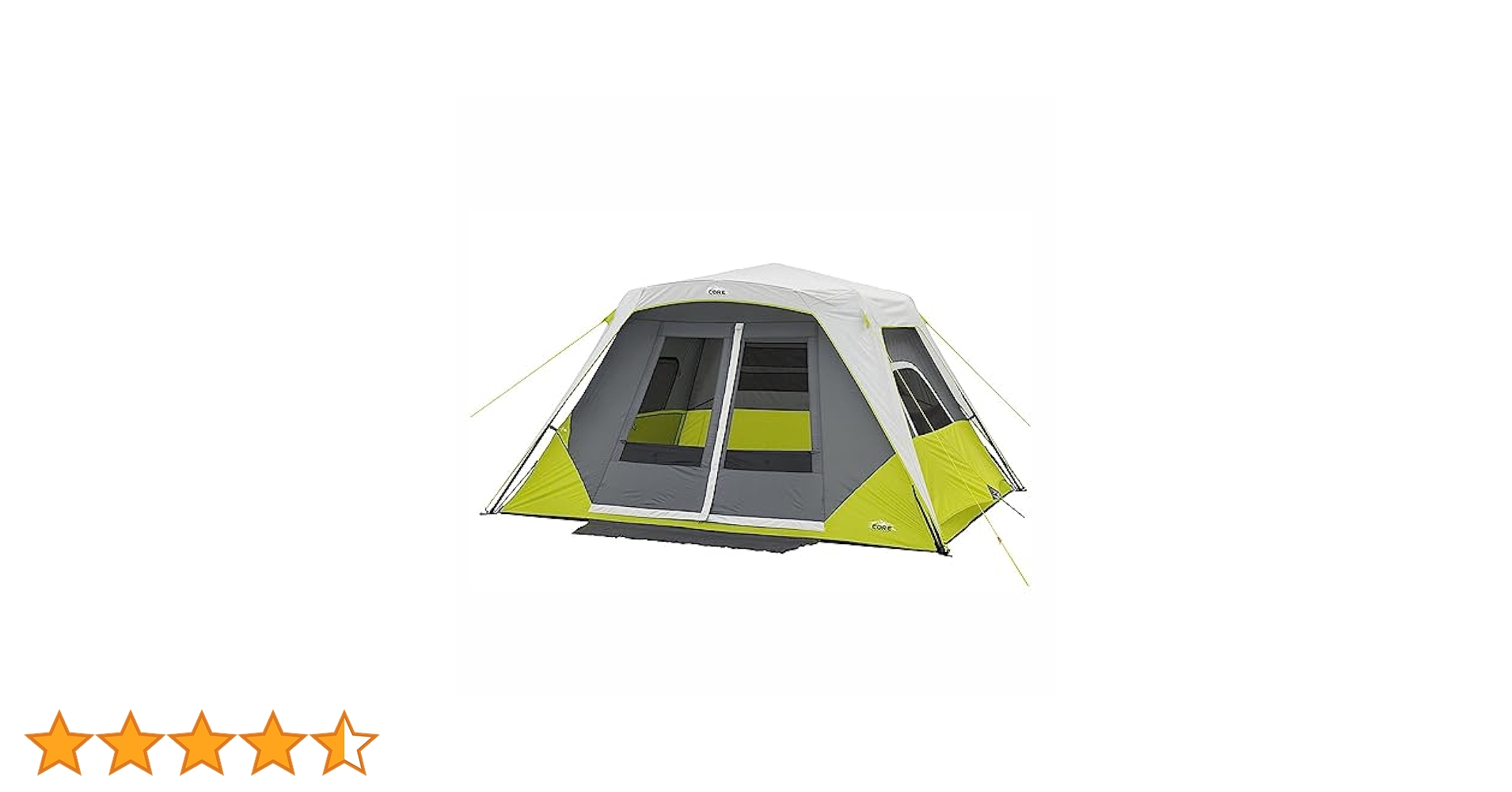 Amazon.co.jp: CORE 6 Person Instant Cabin Tent with Awning